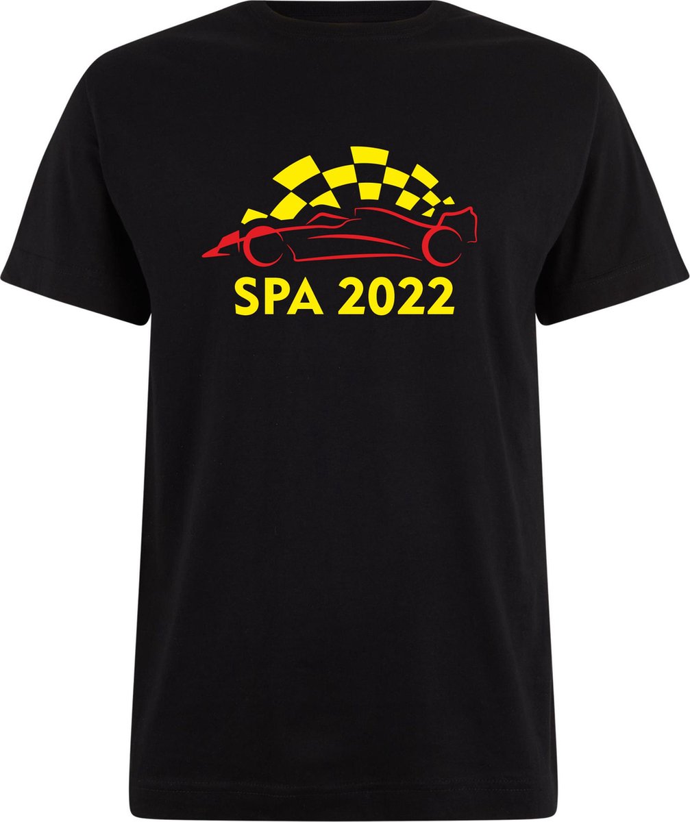 T-shirt Spa 2022 met raceauto | Max Verstappen / Red Bull Racing / Formule 1 fan | Grand Prix Circuit Spa-Francorchamps | kleding shirt | België | maat 4XL